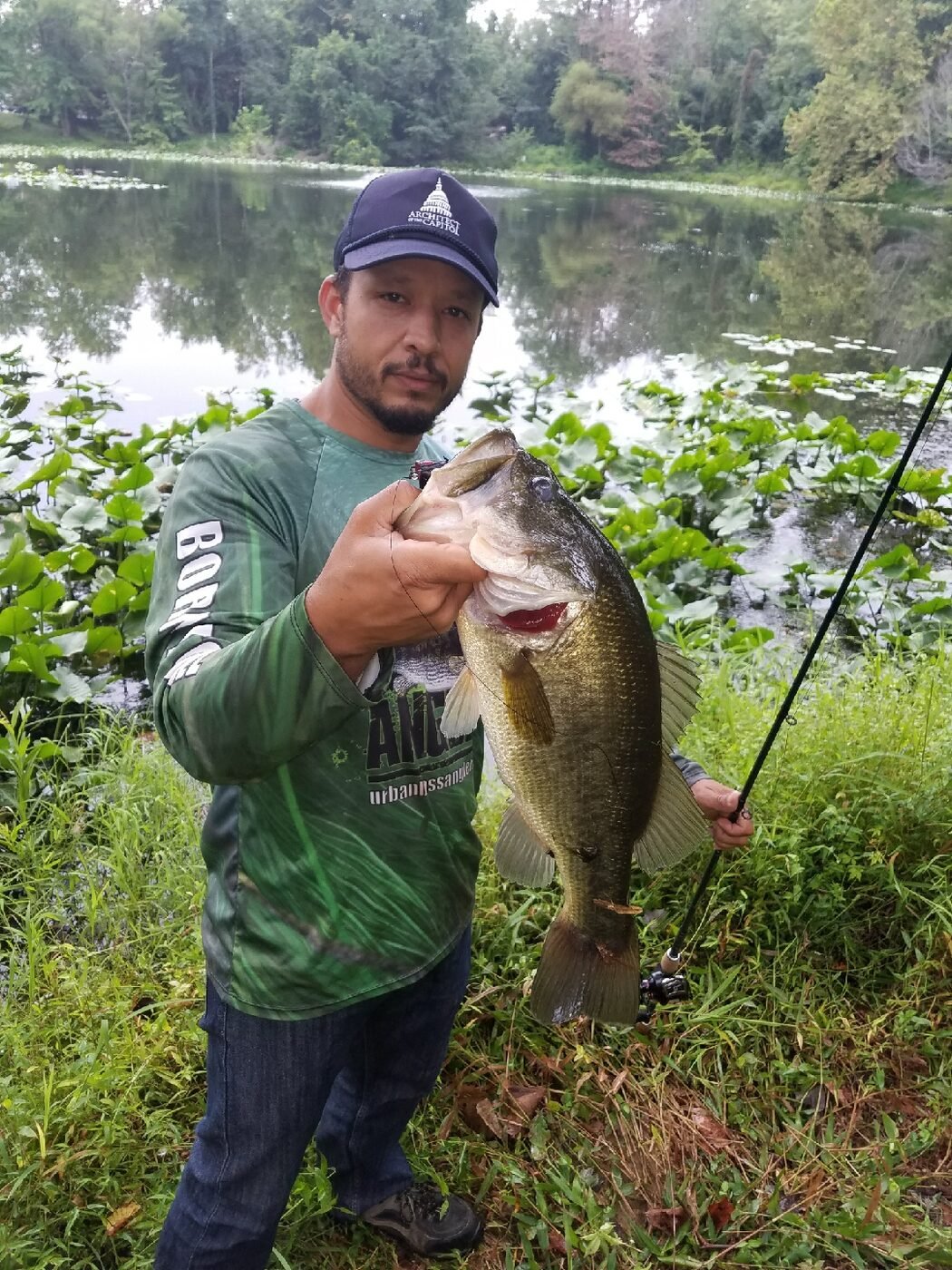 Bass caught at local Maryland pond